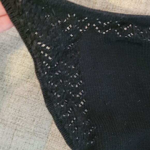 Black knit high rise bikini - Picture 8 of 10